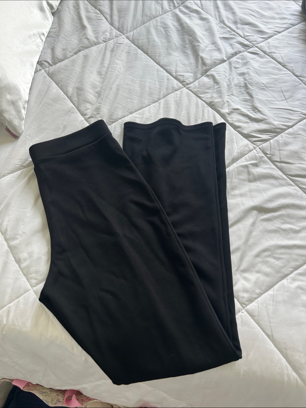 Black flare pants